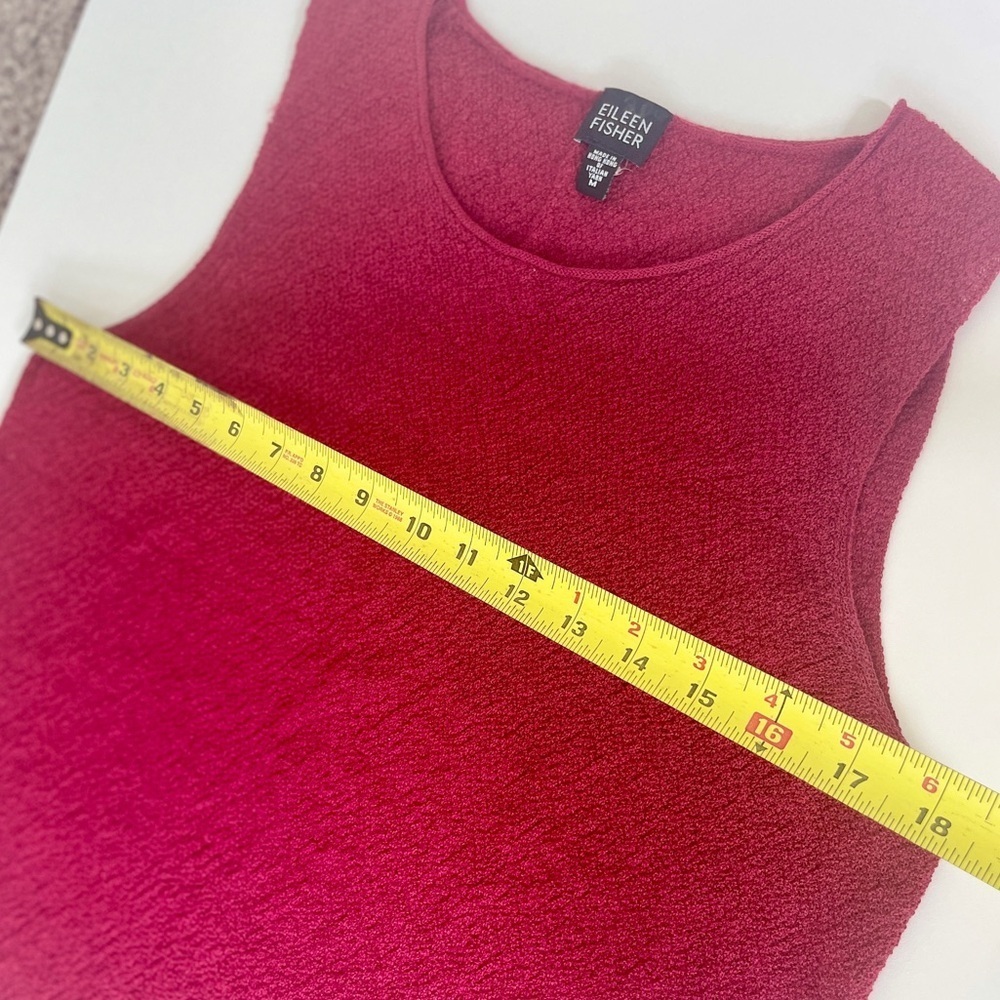 Y2k 90’s Eileen Fisher Knitted Top Italian Yarn Maroon Sz‎ M Minimalist Iconic - Picture 3 of 11